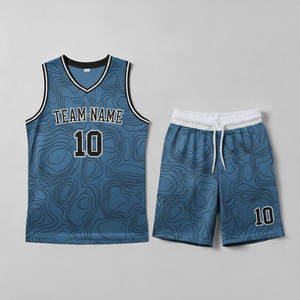 Tenue d'équipe unisexe, uniforme de basket-ball de haute qualité, sur mesure, respirant, kit d'uniforme avec design gratuit, maillot de basket-ball. - Product Image 5