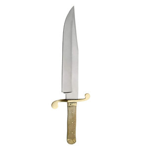Cuchillo Bowie de Acero Inoxidable, Hoja Fija de Espiga Completa con Funda de Cuero, Herramienta para Caza, Camping y Aventuras al Aire Libre - Product Image 2