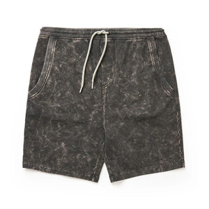 Premium Lightweight High Quality Cotton Acid Wash Shorts Men's Luxury Streetwear Drop Plain Bottoms Sustainable Fabric Shorts - Product Image 1