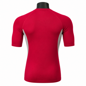 Camiseta de compresión de manga corta de secado rápido, ecológica y de alta calidad, personalizada para entrenamiento de gimnasio y fitness. - Product Image 2