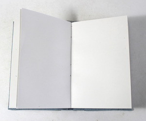 Couverture texturée en papier recyclé coton bleu denim, reliée à la main, pour carnets, carnet à dos rigide fait main, journal pour hommes et femmes - Product Image 3