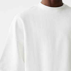 เสื้อยืดผู้ชายผ้าฝ้าย100% โลโก้ DTG เสื้อยืดครอปบ็อกซี่แบบสั่งทำ - Product Image 6