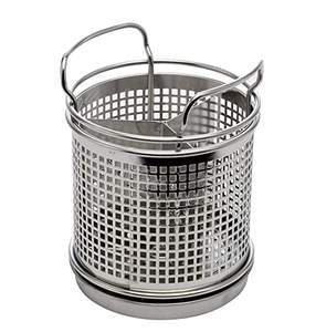 Porte-ustensiles rond en acier inoxydable pour la cuisine, organisateur durable et moderne - Product Image 3