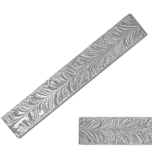 Vente en gros de barres de tiges en acier Damas forgé à la main à motif plume, matière première pour la fabrication de couteaux DIY, en vrac, fabricant OEM - Product Image 4