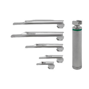 Set de Laringoscopio de Acero Inoxidable Avanzado para Anestesia, Kit de Hojas Rectas Reutilizables para Manejo de Vías Respiratorias en Emergencias, Base para Cirugía - Product Image 2