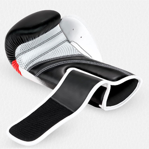 Gants de boxe en cuir 16oz pour entraînement de kickboxing, sac de frappe et sparring, arts martiaux, logo personnalisé - Product Image 3