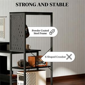 Black Computer <b>Desk</b> Study and Writing <b>Desk</b> for Office or Home Use - Product Image 3