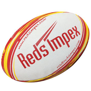 Ballon d'entraînement de rugby personnalisé en caoutchouc synthétique durable et léger, idéal pour le développement des compétences et les entraînements d'équipe - Product Image 2
