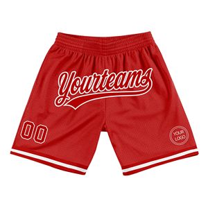 Shorts de basketball décontractés professionnels et authentiques en Spandex/Polyester respirant, taille élastique, pour joueurs de basketball unisexes - Product Image 1
