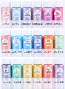 Poudre de mica métallique naturelle en gros, 30 couleurs, pigment nacré pour résine, sol en époxy, cosmétiques, nail art - Product Image 2