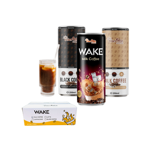 เครื่องดื่มกาแฟกระป๋องแบบอินเทอร์เฟรช250มล. เครื่องดื่มกาแฟนมกาแฟดำสำเร็จรูป - Product Image 2