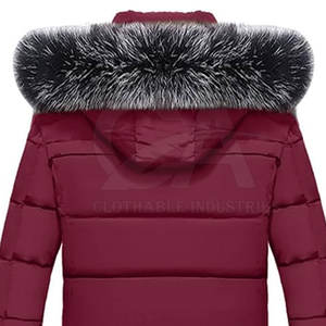 Chaqueta de invierno informal para hombre, parka con capucha de piel sintética, chaqueta cálida para exteriores, chaqueta para clima frío en talla adulta. - Product Image 6