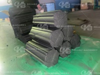 Machine à briquettes de charbon de coque de noix de coco avec moteur AC, haute efficacité, 500-800 kg/h, équipement de fabrication de charbon