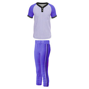 ชุดเบสบอลซอฟต์บอลสั่งทำคุณภาพสูง ระบายอากาศได้ดี ผ้าเนื้อแน่น ต้านเชื้อแบคทีเรีย แบบซับลิเมชั่น สำหรับผู้ใหญ่ทุกเพศ รุ่นใหม่ล่าสุด - Product Image 1