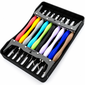 Instrumentos de Relleno Dental de Composite, Mango de Silicona Restaurador con Casete, Juego de 10 - Product Image 1