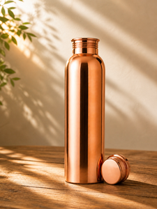 Copper <b>Disposable</b> Water Bottle 1 Liter Eco-Friendly Double Wall Large Capacity Wholesale Bulk Export - Product Image 3