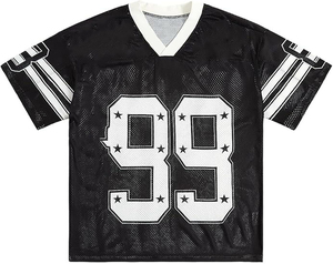 Camiseta de Fútbol para Hombre, Última Moda, 100% Poliéster, Corte Regular, Malla Estampada, Antibacteriana, Personalizable para Equipos - Product Image 2