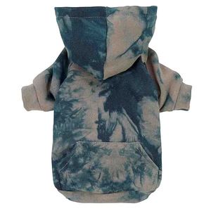 Sudadera con Capucha para Perro con Estampado de Cachorro Tie Dye, Informal, de Otoño, con Bolsillo, Forro Polar, Transpirable, Resistente al Viento, Estilo Deportivo - Product Image 4
