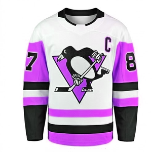 Customized Adult Breathable Ice Hockey Jersey Professional Team Wear Embroidered Sublimation Customized Training Kit For Unisex - Product Image 3