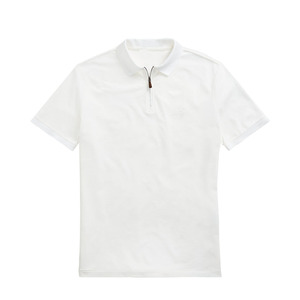 Camiseta de Manga Corta para Hombre, Estilo Casual Elegante, Antiarrugas, Lisa, Mezcla de Algodón, Tejido Jersey, 220g, Ligera, para Vacaciones de Verano - Product Image 1