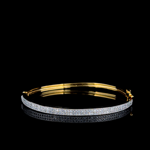 Elegante Brazalete de Diamantes con Tira de Plata y Piedras de Circonia Cúbica, Joyería Minimalista para Uso Diario y Ocasiones Festivas, Accesorio de Lujo para la Muñeca de Mujer - Product Image 1