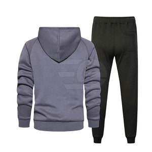 Ensemble de survêtement décontracté pour homme, style urbain, hiver, à capuche, design moderne, tissu respirant, tenue de fitness et d'entraînement, vêtements de sport - Product Image 2