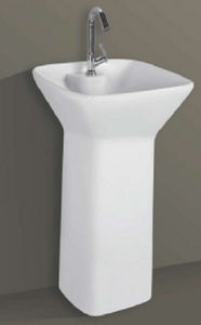 Lavabo de una Pieza GRAP con Pedestal para Baño, Hotel, Escuela, Hospital, Villa o Apartamento - Product Image 4