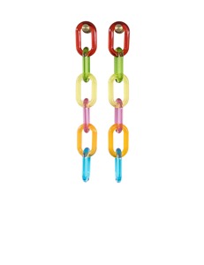 Chaîne murale moderne en résine pour Diwali, design transparent ouvert, chaîne cubaine DIY pour bijoux - Product Image 4