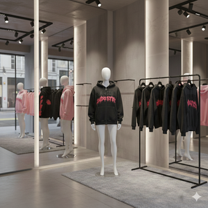 โรงงานผลิตเสื้อผ้า Ranzia จำหน่ายเสื้อฮู้ดซิปผู้ชายขายส่งจำนวนมาก เสื้อฮู้ดซิปผู้ชายผ้าฝ้ายปักลายแบบกำหนดเอง - Product Image 6