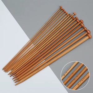 Agujas de Tejer de Madera Natural, Redondas, Lisas y Ligeras, Herramientas para Tejer a Mano, para Hilos y Proyectos de Bricolaje - Product Image 5
