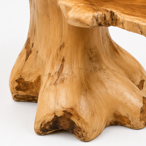 Table basse ARTERRA en teck massif, faite à la main, écologique, facile à nettoyer, durable, moderne, en racine de teck récupérée, pour salon et maison - Product Image 4