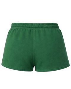 Pantalones Cortos de Forro Polar para Mujer, Color Verde Bosque, con Estampado de Mariposas y Corazones, Cintura Elástica, Casuales, de Verano, Fabricante Personalizado, Suministro OEM - Product Image 6