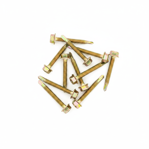 Industrial Grade Yellow Zinc Roofing <b>Screws</b> - Vietnam Fastener Manufacturer BIS Certified Export Ready - Product Image 1