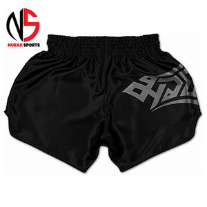 Pantalones Cortos de Muay Thai de Alta Calidad, Elásticos, Lisos, para Artes Marciales, de Secado Rápido, Venta al Por Mayor de Fábrica - Product Image 6