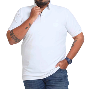 Chemise décontractée en maille respirante pour homme, taille plus, personnalisable OEM ODM, noir uni (Spandex/Coton) - Product Image 5