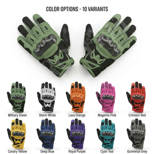 Gants de moto respirants professionnels, logo personnalisé, design unique, antidérapants, compatibles écran tactile, gants de protection pour motards de course - Product Image 1