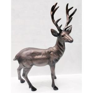 Sculpture de renne en fonte pour décoration de jardin, artisanat métallique, statue de cerf grandeur nature, prix de gros pour fournitures agricoles - Product Image 2