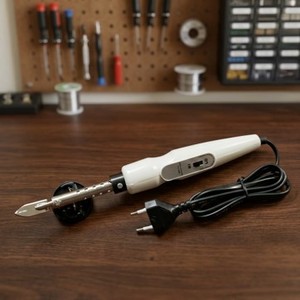 Fer à souder HC0112 avec une grande pointe plate | Outil rotatif électrique à cordon avec lame métallique à tige droite pour une coupe de précision - Product Image 4