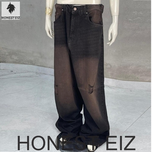 กางเกงยีนส์ทรงบูทคัทสำหรับผู้หญิง ยี่ห้อ HONEST EIZ ระบายอากาศได้ดี ผ้ายีนส์สโตนวอช เอวต่ำ ทรงปกติ ความยาวเต็มตัว สไตล์ลำลอง วินเทจ ผลิตจากวิสโคส/โพลีเอสเตอร์ - Product Image 3