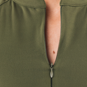 เสื้อชั้นในกีฬาผู้หญิง Grand Olive แบบซิปด้านหน้า แขนสั้น ไร้ตะเข็บ รองรับทรงได้ดี เหมาะสำหรับโยคะ ฟิตเนส ออกกำลังกาย เสื้อครอป - Product Image 5