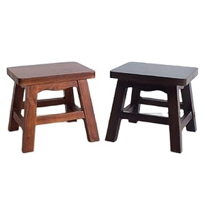 Solid Wood Low Stool Multipurpose Shoe Bench <b>Small</b> <b>Coffee</b> <b>Table</b> Kids Seating for Living Room Balcony Garden Outdoor - Product Image 3