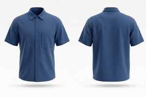 Chemise décontractée à manches courtes pour homme, avec poche et boutons, confortable, personnalisable, fabriquée par un fabricant de vêtements pour hommes - Product Image 5