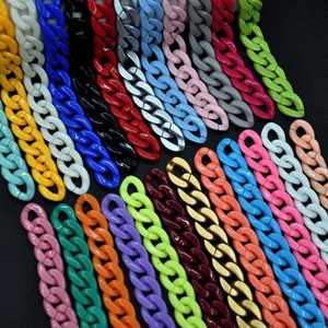 Eslabones de Cadena de Resina Transparentes de Gran Tamaño y Coloridos para Decoración de Paredes, Divisores de Habitaciones y Accesorios para Cortinas - Product Image 4