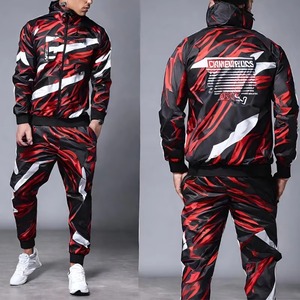 Wholesale Custom logo <b>Pullover</b> Jacket <b>Men's</b> Sets <b>Men</b> Blank Tracksuits Windbreaker Nylon Tracksuit Set Track Suit for <b>Men</b> - Product Image 3