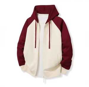 Sudadera con Capucha Unisex con Cierre de Cremallera, Forro Polar Ecológico de Poliéster, Teñido Liso, Corte Regular Informal, Prenda de Punto para Invierno - Product Image 5