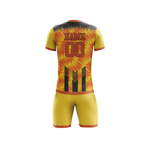 Maillot de football personnalisé en polyester à séchage rapide, col rond, 100 % polyester, couleur personnalisée, ensemble complet, uniforme de football, noms des joueurs et des équipes - Product Image 4
