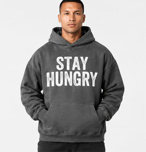 Regal Three Men's Printed <b>Hoodie</b> 100%Cotton <b>Oversize</b> Streetwear Hooded Fleece French Terry Casual Wear Printing <b>Long</b> Sleeve Hood - Product Image 2