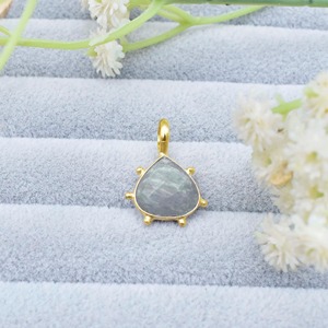Aquamarine Heart Pendant 925 Sterling <b>Silver</b> Bezel Set Faceted Gemstone Handmade Minimal Jewelry Gift for Women - Product Image 4