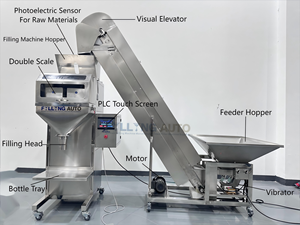 Nhà máy tùy chỉnh PLC điều khiển bán tự động <span class=keywords><strong>ICE</strong></span> CUBE và hạt điền & máy đóng gói - Product Image 3