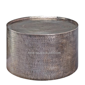 High Quality Metal Table New Design Handmade Fancy <b>Stool</b> Antique Color Hammered Wholesale Living Room Coffee Table - Product Image 1